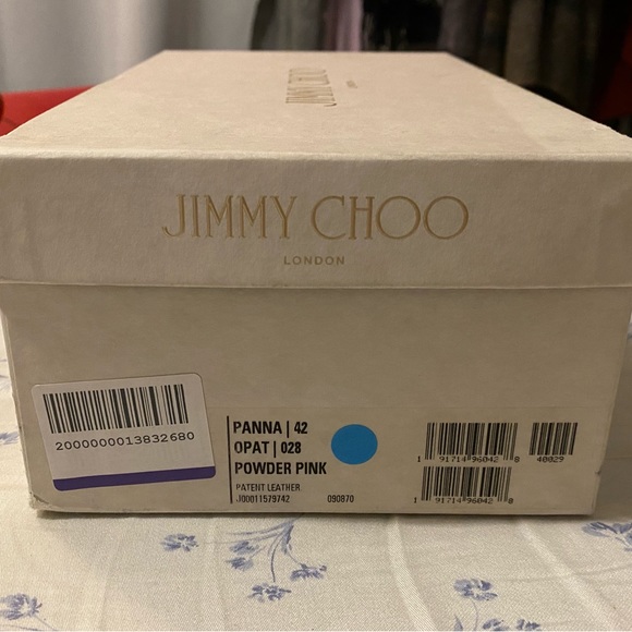 NWOT Jimmy Choo Logo Panna patent-leather platform mules Sandal EU Size 42 - Picture 7 of 12